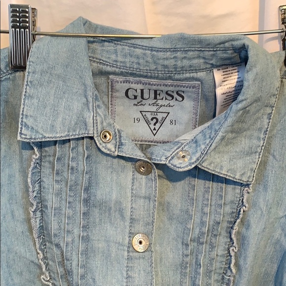 3/20 Girls BNWT Guess denim short romper size 6 - Picture 5 of 5